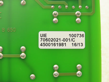 SMS Elotherm 70602021-001/C Printed Circuit Control Board PCB Card