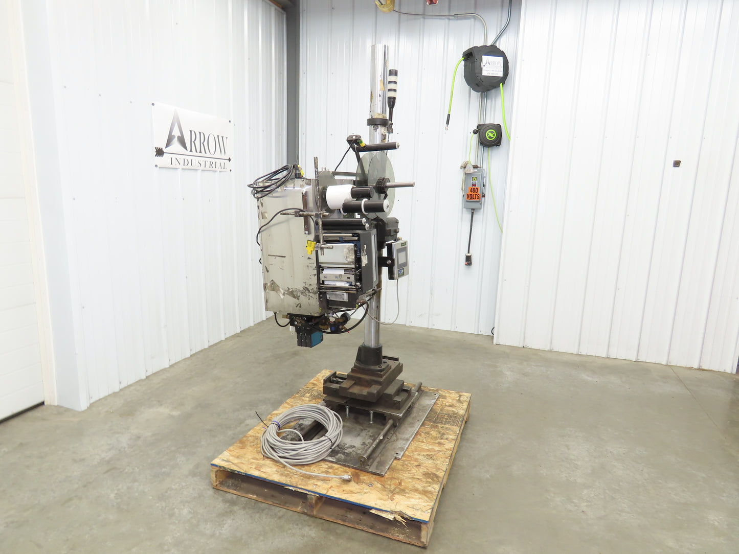 CTM 3600A-S84-EX High Speed Label Applicator SATO Thermal Printer Slide Stand