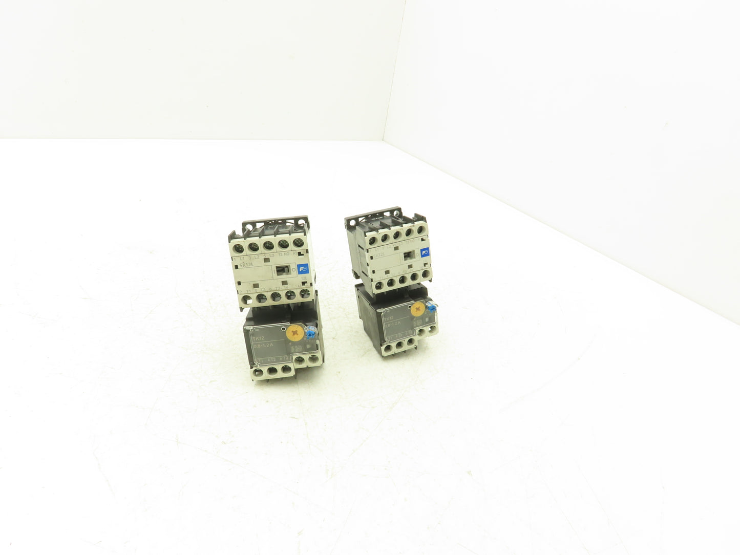 Fuji SK12L Motor Starter Contactor 5.5kW 600V & Overload 0.8-1.2A Lot of 2