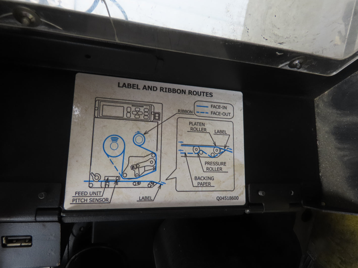 CTM 3600A-S84-EX High Speed Label Applicator SATO Thermal Printer Slide Stand