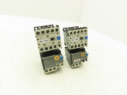Fuji SK12L Motor Starter Contactor 5.5kW 600V & Overload 1.7-2.6A Lot of 2
