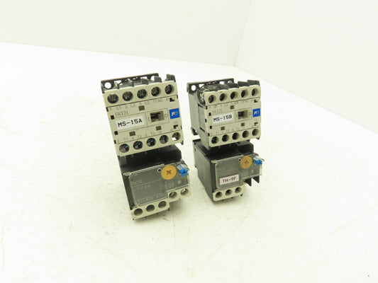 Fuji SK12L Motor Starter Contactor 5.5kW 600V & Overload 1.7-2.6A Lot of 2