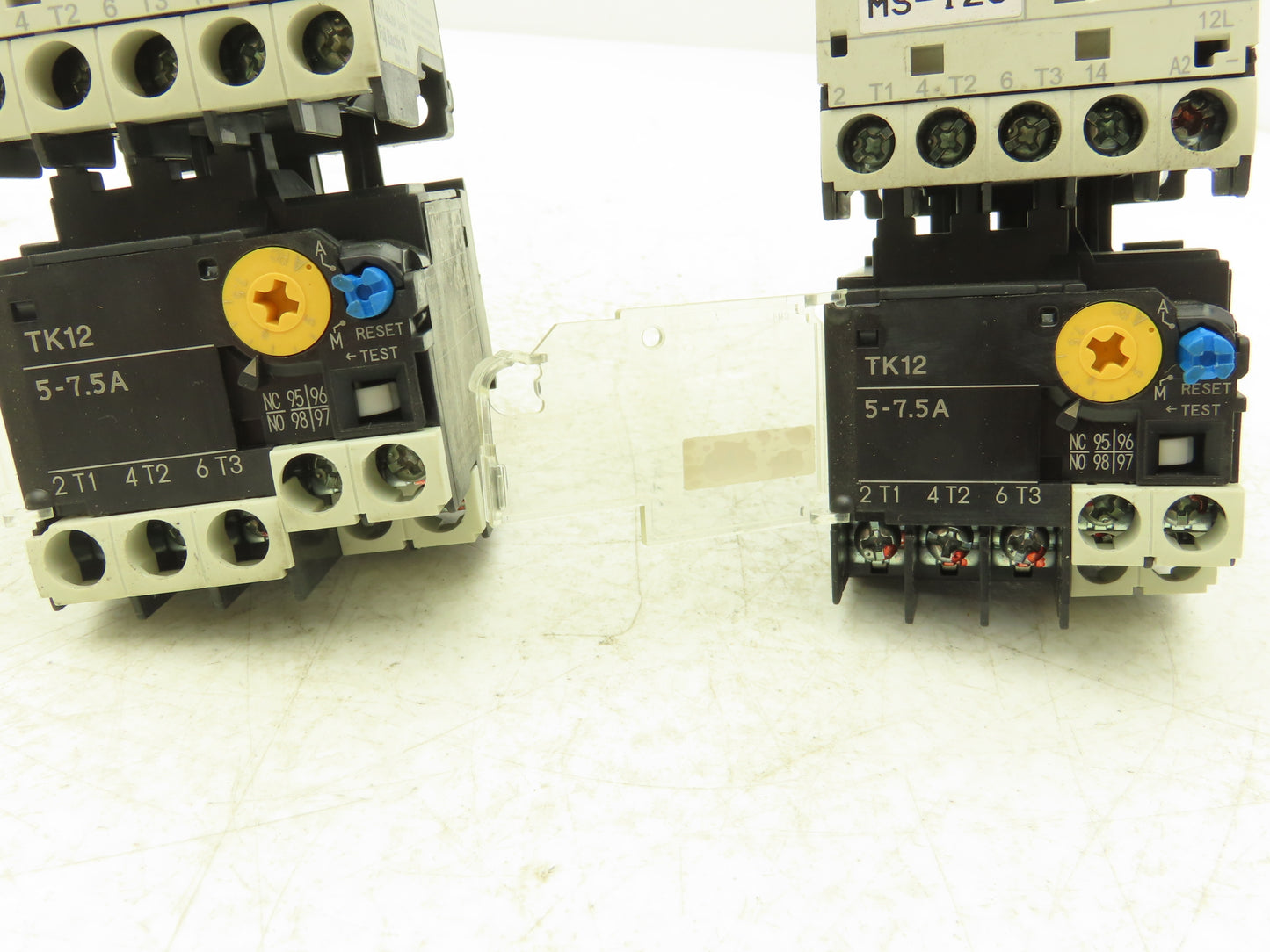 Fuji SK12L Motor Starter Contactor 5.5kW 600V & Overload 5-7.5A Lot of 2