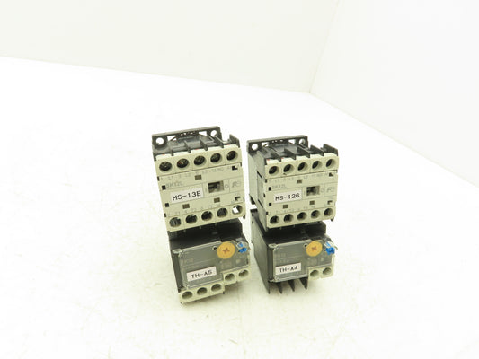 Fuji SK12L Motor Starter Contactor 5.5kW 600V & Overload 5-7.5A Lot of 2