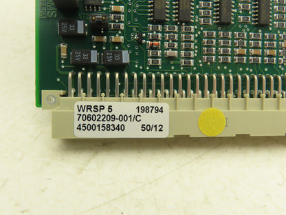 SMS Elotherm WRSP 5 Printed Circuit Control Board PCB Card 70602209-001/C