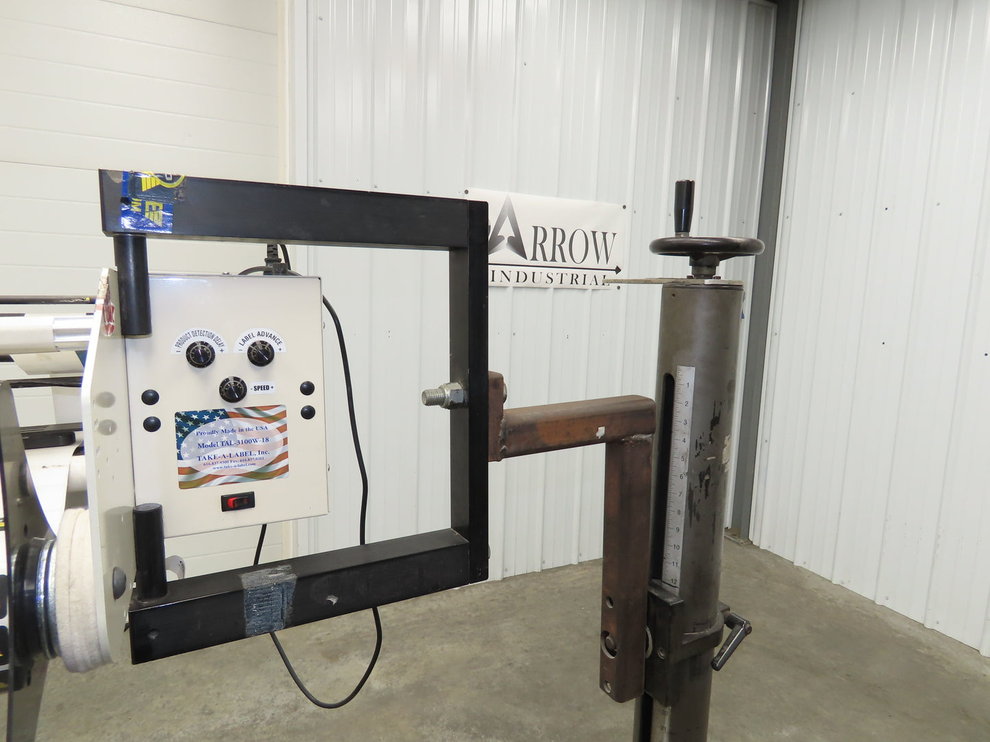 Take A Label TAL3100W18 Automatic Label Applicator Dispenser Stand No Print Head