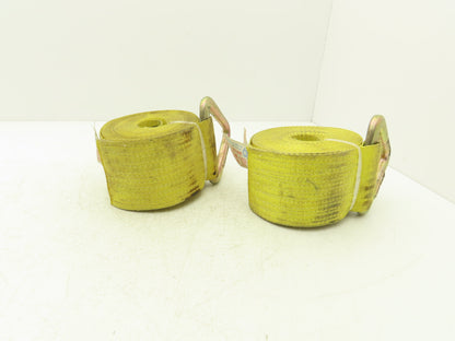 Pacific Cargo 4527-VR  4"x 27' Winch Strap V-Ring Tie-Down 5000 Lbs  Lot of 2