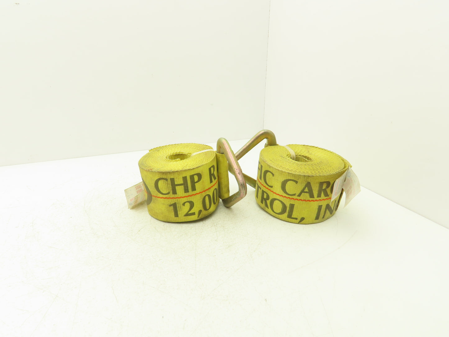 Pacific Cargo 4527-VR  4"x 27' Winch Strap V-Ring Tie-Down 5000 Lbs  Lot of 2