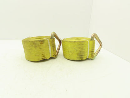 Pacific Cargo 4527-VR  4"x 27' Winch Strap V-Ring Tie-Down 5000 Lbs  Lot of 2