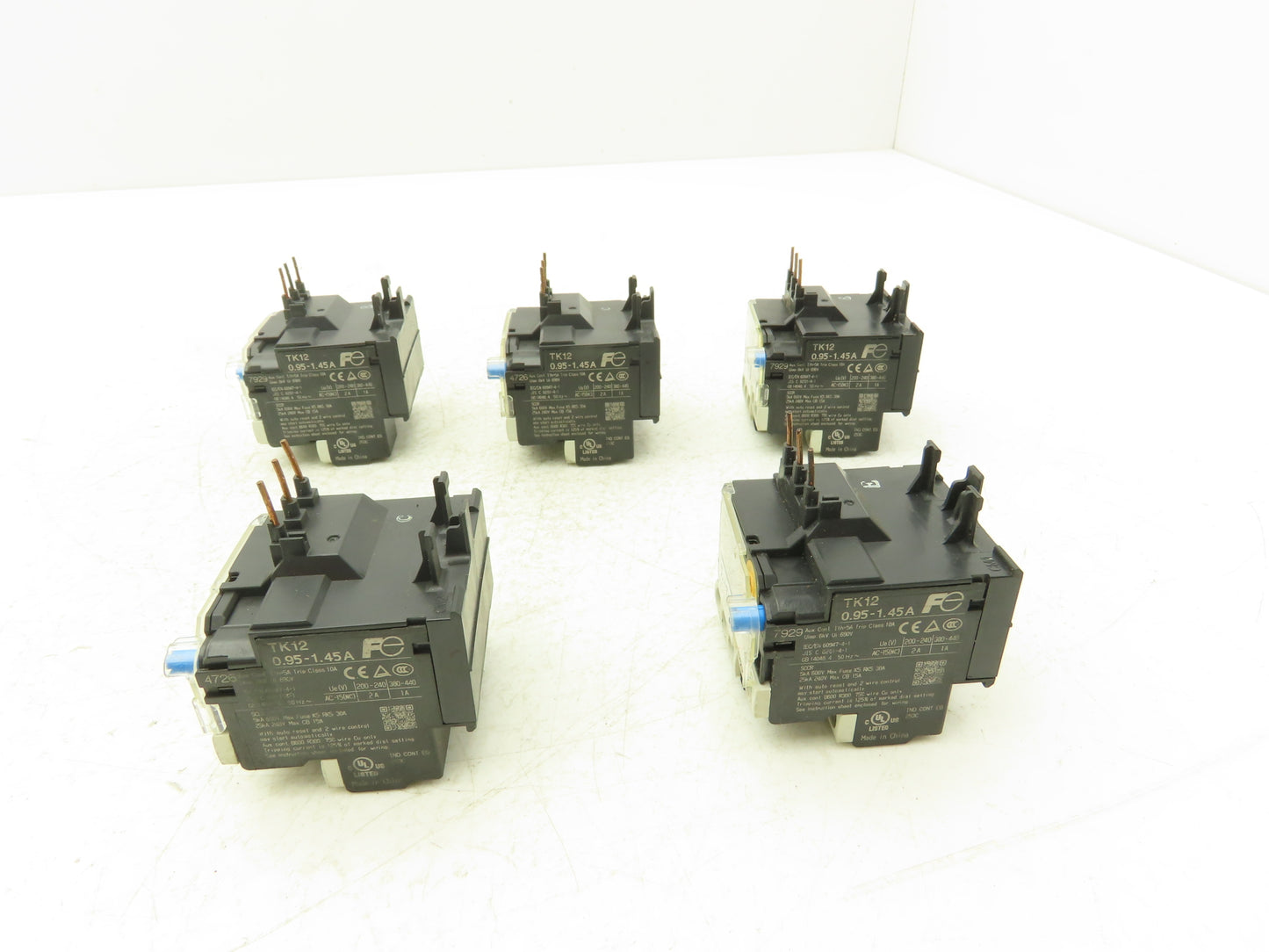 Fuji TK12WA-P95 Thermal Overload Relay 0.95-1.45A Lot of 5