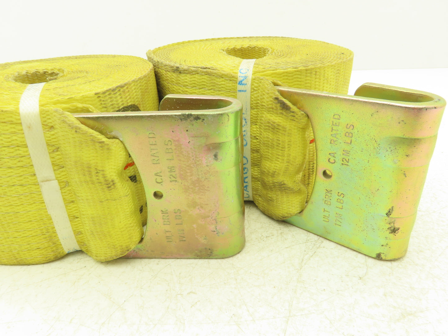 Pacific Cargo 4"x 30' Winch Strap Flat Hook Flatbed Tie-Down 5000 Lbs  Lot of 2