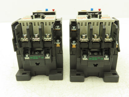 Fuji SC-N1 SC25BAA Motor Starter Contactor 25Hp 600V & Overload 18-26A Lot of 2