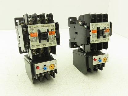 Fuji SC-N1 SC25BAA Motor Starter Contactor 25Hp 600V & Overload 18-26A Lot of 2