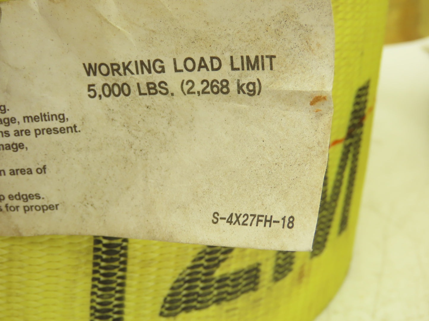 4"x 26' Winch Strap V-Ring D-Ring Flatbed Tie-Down 5000 Lbs  Lot of 4