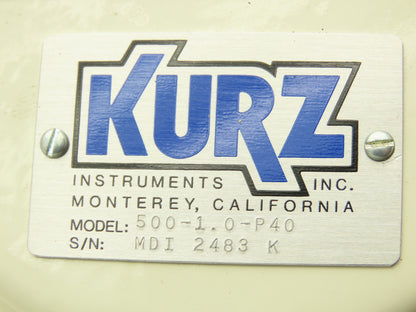 Kurz 500-1.0-P40 Mass Flowmeter 0-75 SCFM Air 1"NPT x 12"L Killark HKB-BC