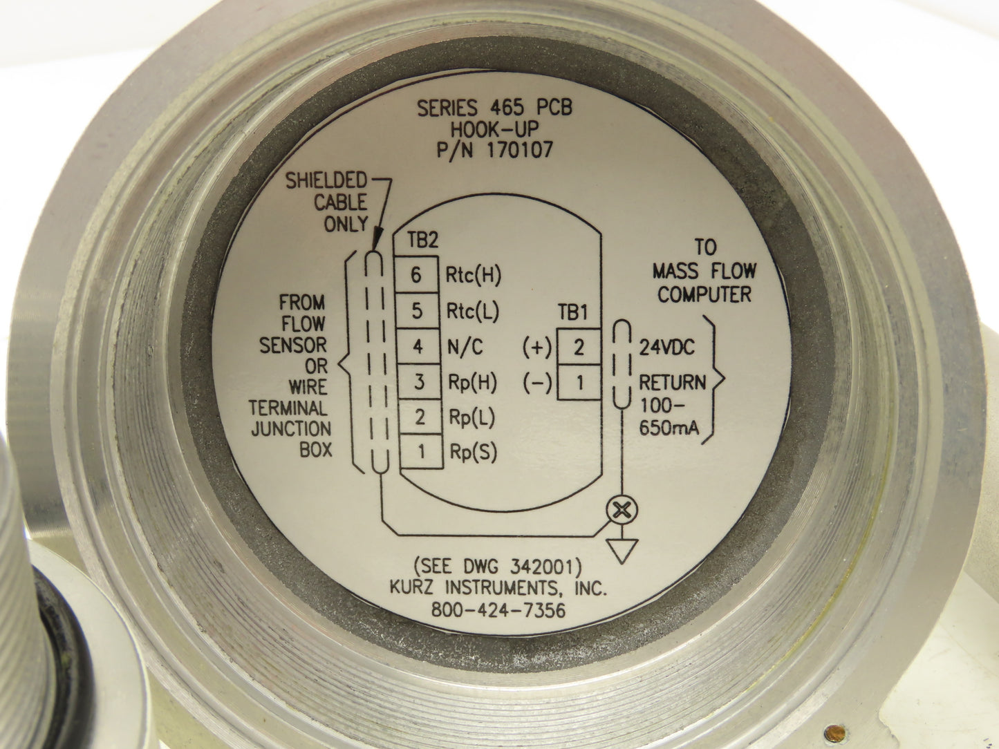 Kurz 500-1.0-P40 Mass Flowmeter 0-75 SCFM Air 1"NPT x 12"L Killark HKB-BC