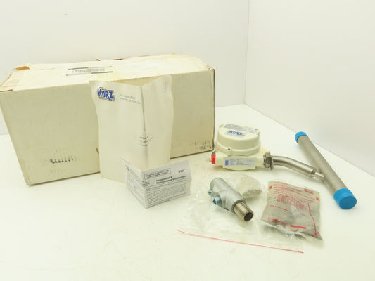 Kurz 500-1.0-P40 Mass Flowmeter 0-75 SCFM Air 1"NPT x 12"L Killark HKB-BC
