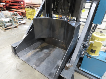Essex Rise Hydraulic Tote Dumper 1yd Hopper Box Tipper 5000Lb 5Hp 460V