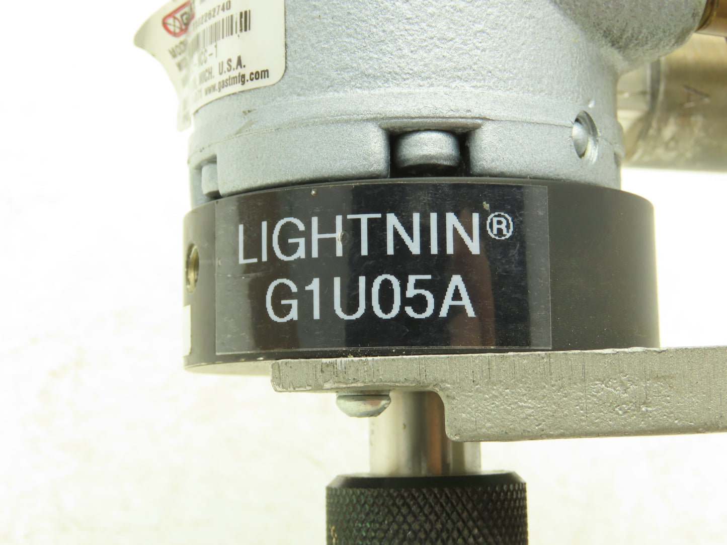 Lightnin G1U05A Clamp Tank Mixer No Impeller Gast Pneumatic Air Motor NL22-NCC-1