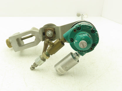 Lightnin G1U05A Clamp Tank Mixer 20" Impeller 2-Blade Gast Air Motor 1AM-NCC-88