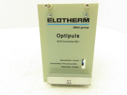 SMS Elotherm 6D1 Optipuls SCR Controller Printed Circuit Control Board A11 GRS
