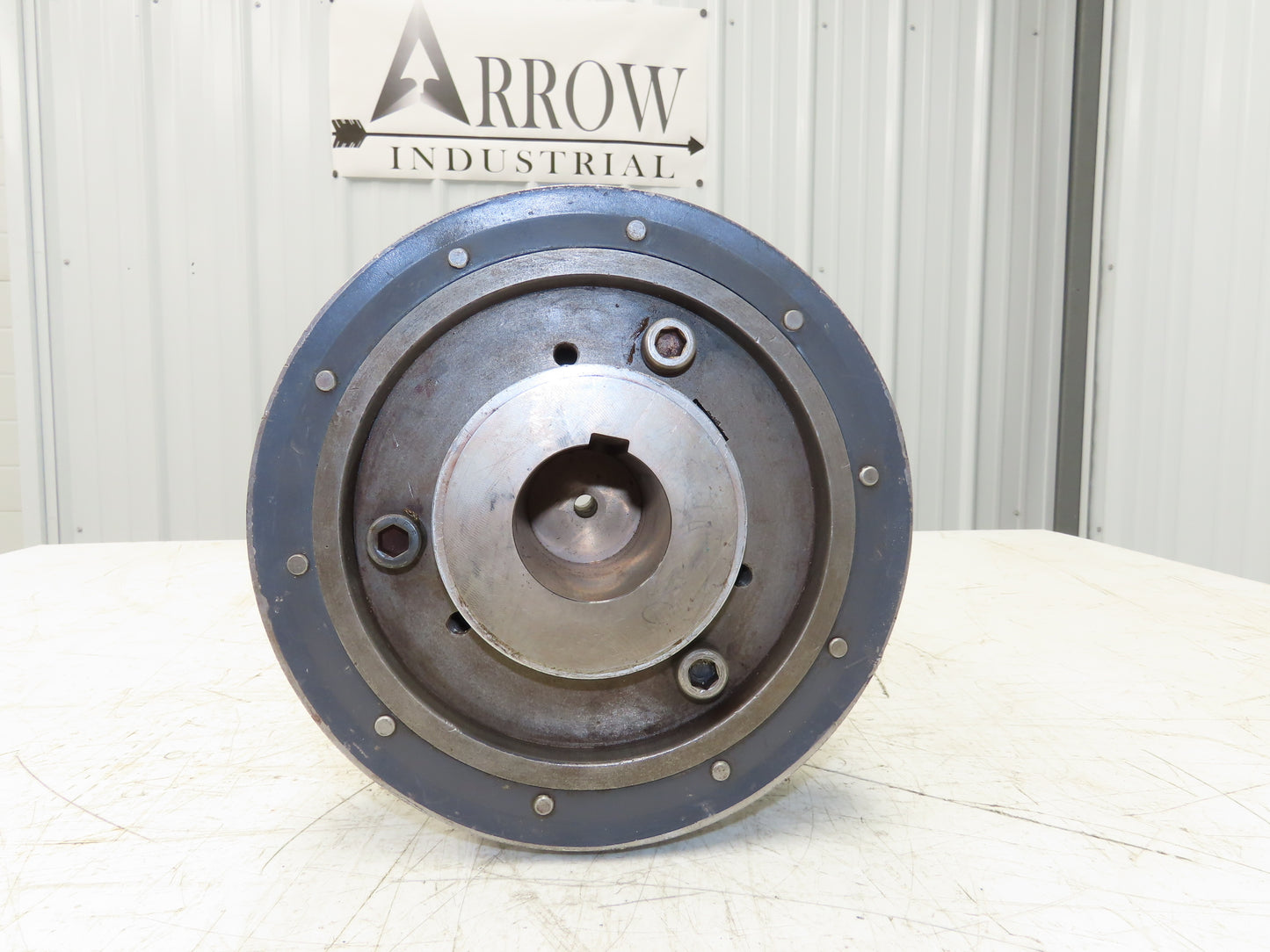 Pneumatic Air Operated Clutch Brake Shaft Mount with Belt Pulley 2" Bore