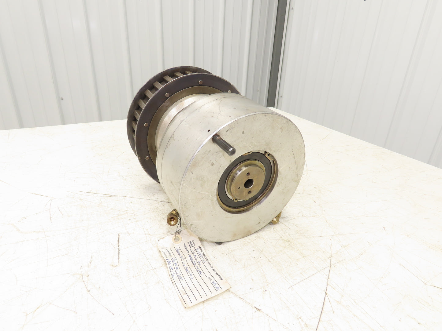Pneumatic Air Operated Clutch Brake Shaft Mount with Belt Pulley 2" Bore