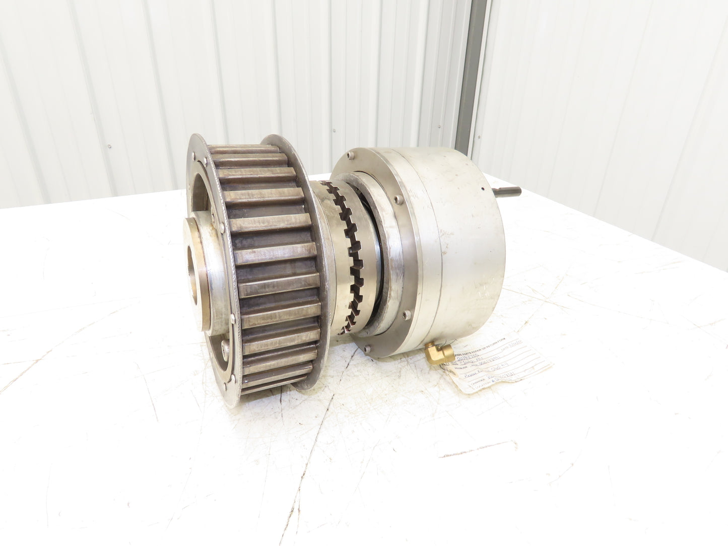 Pneumatic Air Operated Clutch Brake Shaft Mount with Belt Pulley 2" Bore