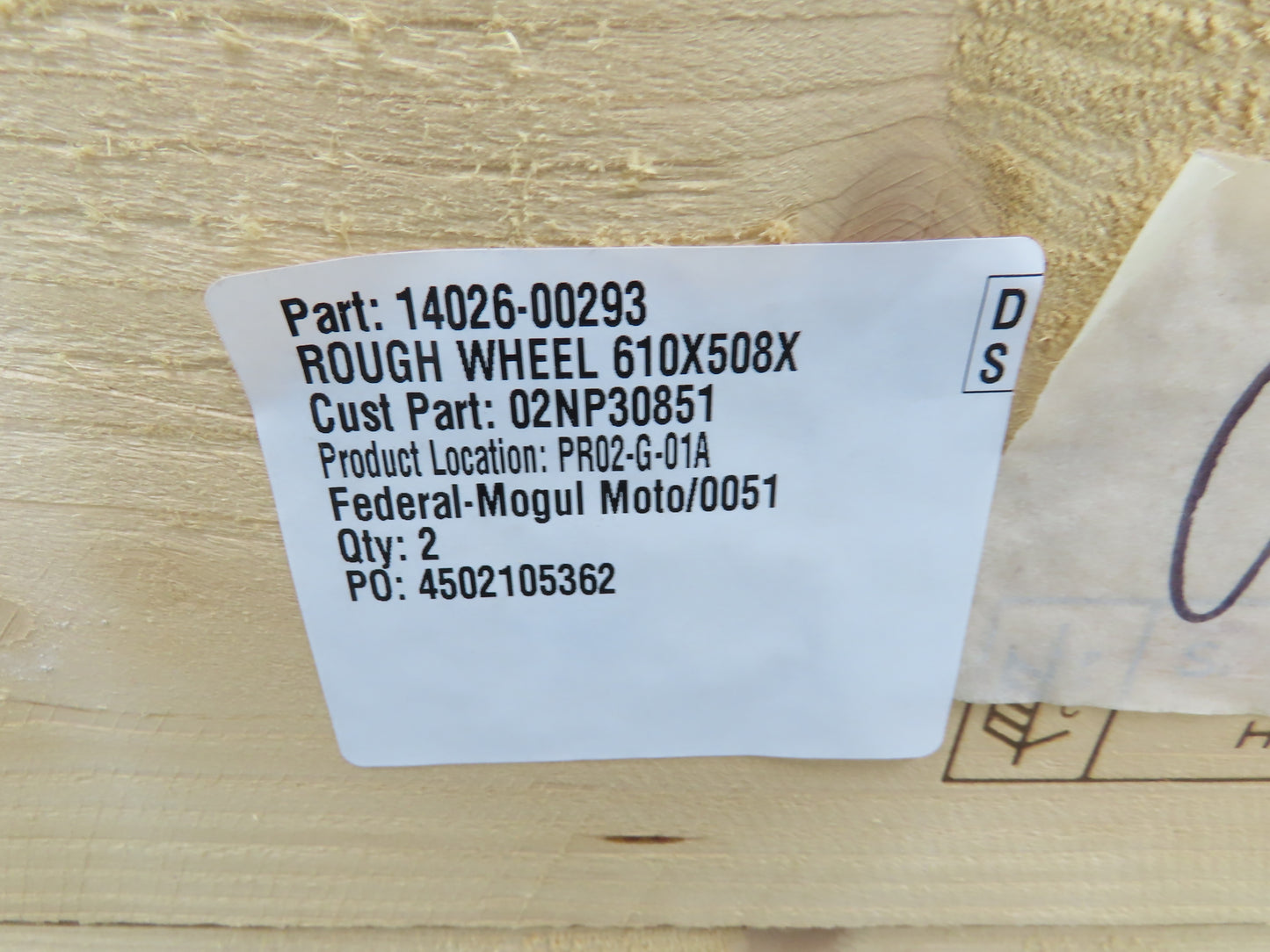 Weiler Abrasives 14026-00295 610x508mm Surface Grinding Wheel D22