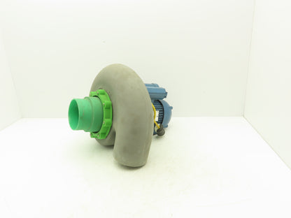 Plastec P15SS6P025 Polypropylene Centrifugal Blower 200 CFM .5Hp 115V 1PH