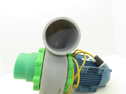 Plastec P15SS6P025 Polypropylene Centrifugal Blower 200 CFM .5Hp 115V 1PH