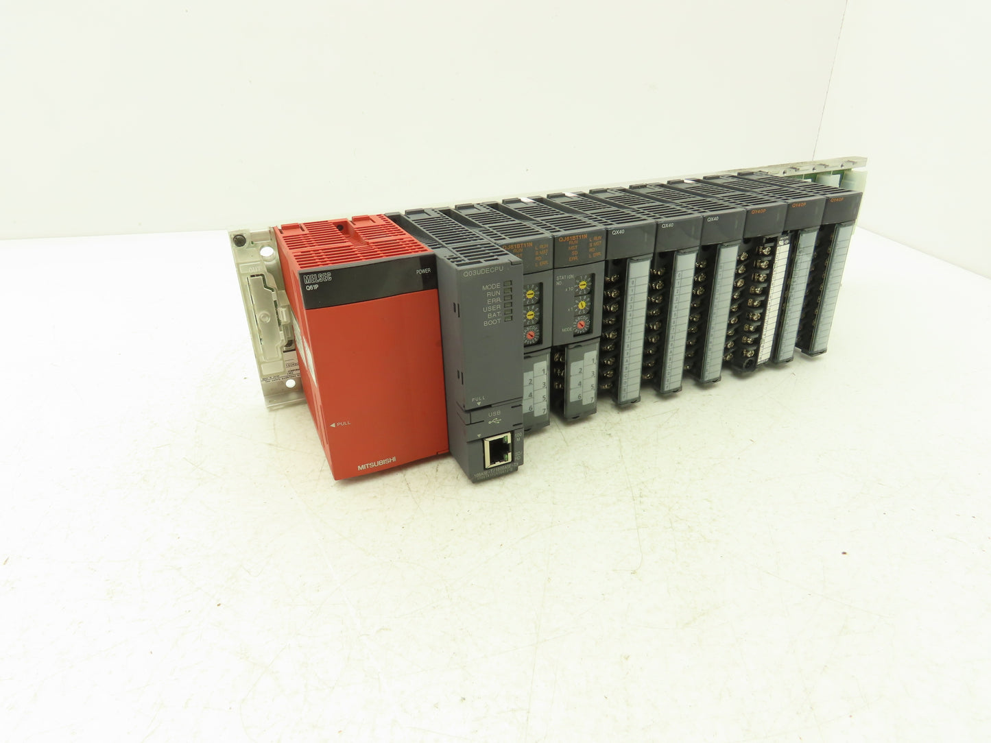 Mitsubishi Electric Q03UDECPU Melsec PLC Backplane Rack Power Supply CPU 12 Slot