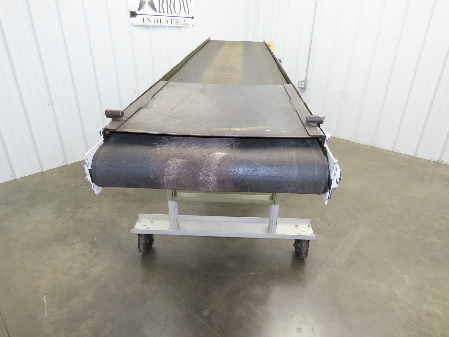 Wardcraft 24"x 10' Portable Incline Belt Conveyor .33Hp 3PH Chain Drive 36FPM