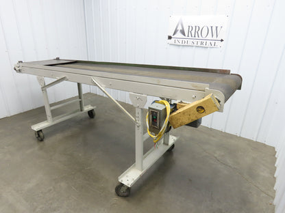Wardcraft 24"x 10' Portable Incline Belt Conveyor .33Hp 3PH Chain Drive 36FPM