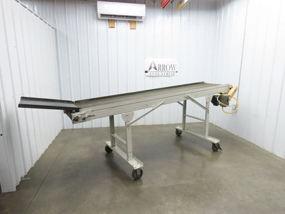 Wardcraft 24"x 10' Portable Incline Belt Conveyor .33Hp 3PH Chain Drive 36FPM