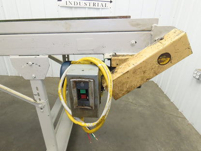 Wardcraft 24"x 10' Portable Incline Belt Conveyor .33Hp 3PH Chain Drive 36FPM