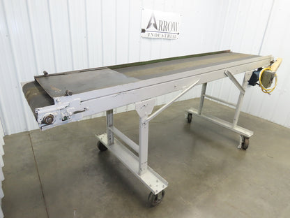 Wardcraft 24"x 10' Portable Incline Belt Conveyor .33Hp 3PH Chain Drive 36FPM