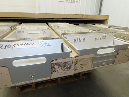 Modular Industrial Storage Cabinet 20 Drawer 61.5x38x34.5" Vintage 17x10" Trays