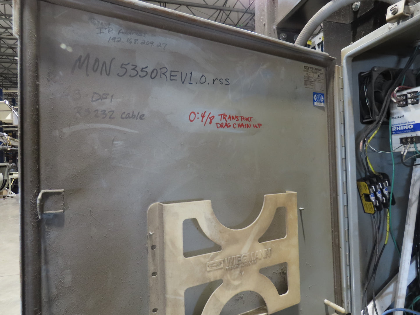 42"W x 48-50"L Pallet Feeder Dispenser for Robot Palletizer Conveyor 90"H