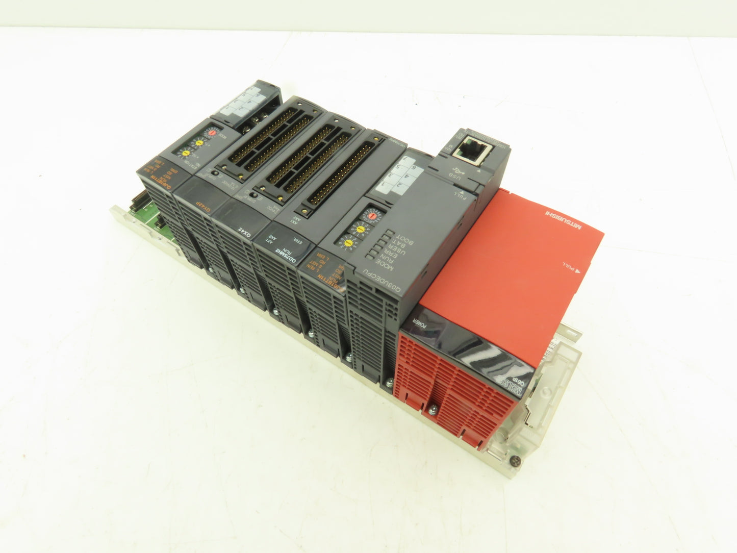 Mitsubishi Electric Q03UDECPU Melsec PLC Backplane Rack Power Supply CPU 8 Slot