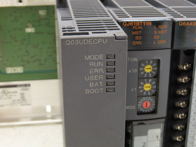 Mitsubishi Electric Q03UDECPU Melsec PLC Backplane Rack Power Supply CPU 8 Slot