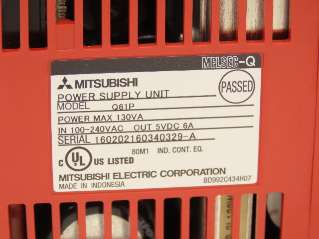 Mitsubishi Electric Q03UDECPU Melsec PLC Backplane Rack Power Supply CPU 8 Slot
