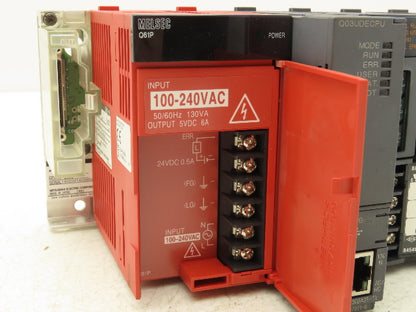 Mitsubishi Electric Q03UDECPU Melsec PLC Backplane Rack Power Supply CPU 8 Slot