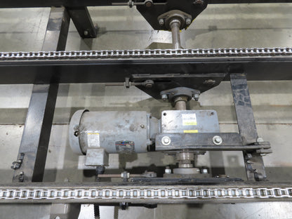 42"x 17' Pallet Drag Chain Conveyor 3-Strand 1Hp 230/460V 3PH 32FPM 17-19"H