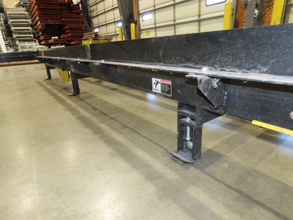 42"x 17' Pallet Drag Chain Conveyor 3-Strand 1Hp 230/460V 3PH 32FPM 17-19"H