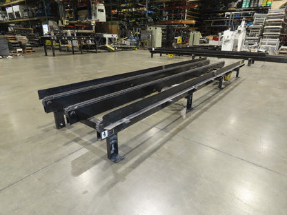 42"x 17' Pallet Drag Chain Conveyor 3-Strand 1Hp 230/460V 3PH 32FPM 17-19"H