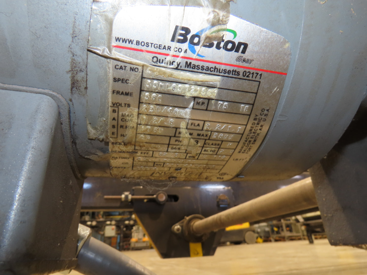 42"x 25' Pallet Drag Chain Conveyor 2-Strand 1Hp 230/460V 3PH 32FPM 17-19"H