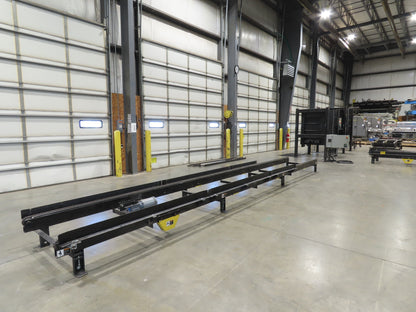 42"x 25' Pallet Drag Chain Conveyor 2-Strand 1Hp 230/460V 3PH 32FPM 17-19"H
