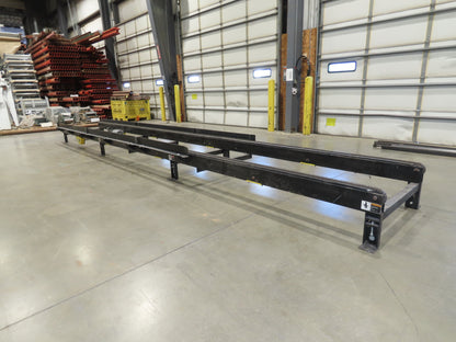 42"x 25' Pallet Drag Chain Conveyor 2-Strand 1Hp 230/460V 3PH 32FPM 17-19"H