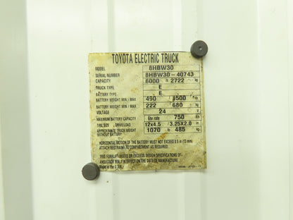 Toyota DOF 068 Hydraulic Lift Cylinder Off 8HBW30 Walkie Pallet Jack 6000 lb